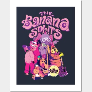 The Banana Splits // Vintage 70s Rock Band Fan Art Posters and Art